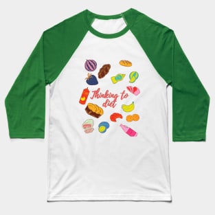 FOOD LOVERS GO TO DESIGN Baseball T-Shirt